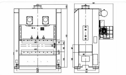 APE Closed double crankshaft high precision punch